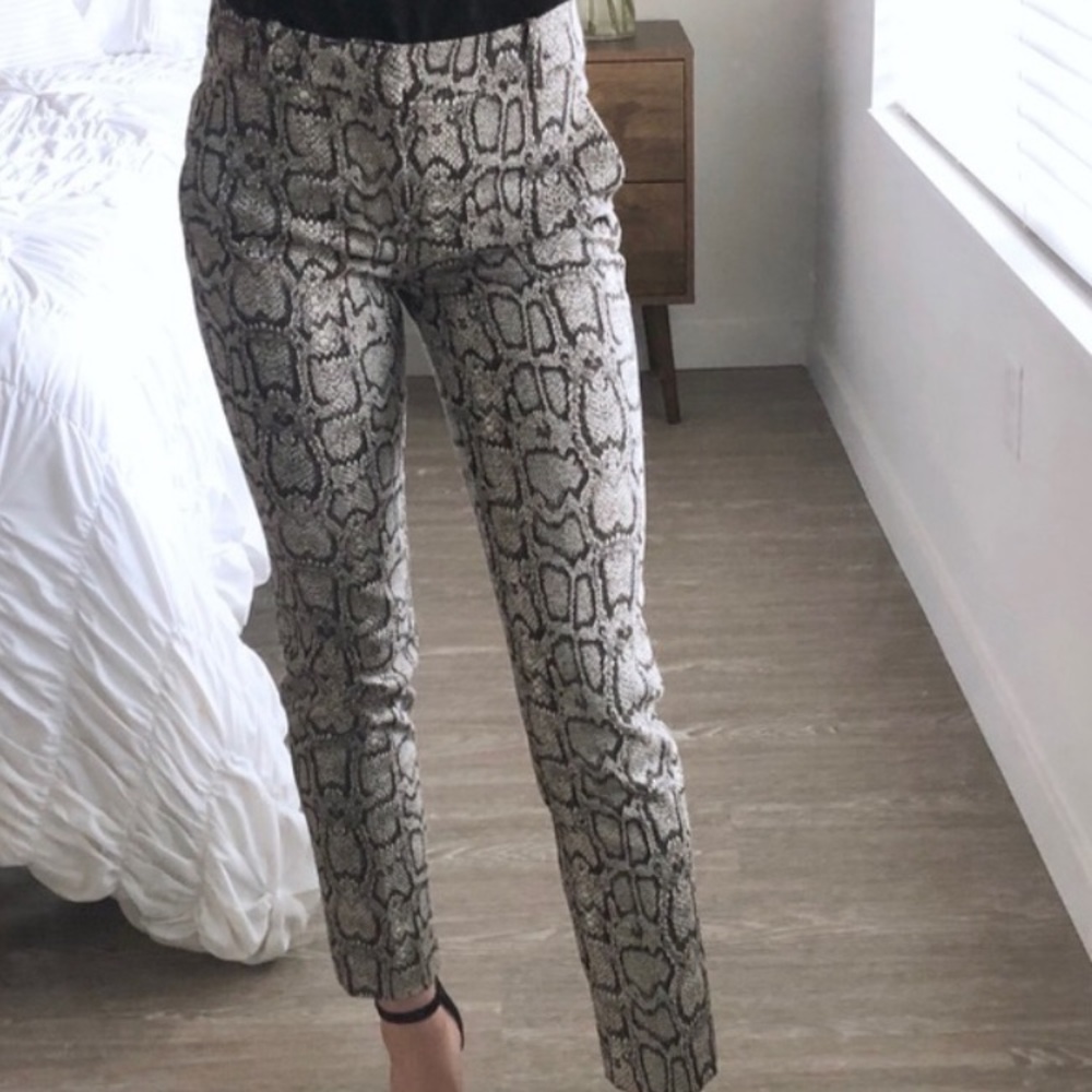Zara snake print slacks
